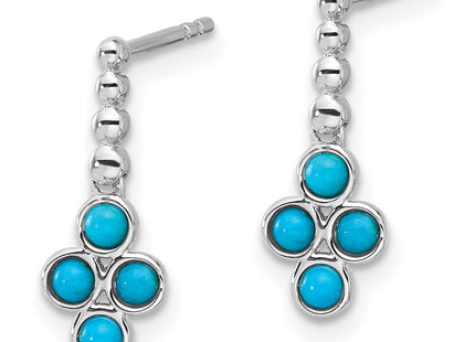 14k White Gold Earrings Style EM7414 - Classique Jewelry Inc.