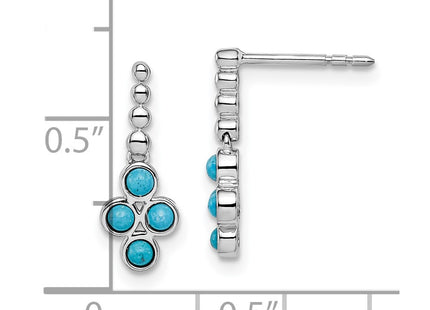 14k White Gold Earrings Style EM7414 - Classique Jewelry Inc.