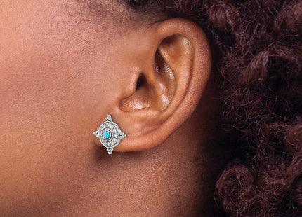 14k White Gold Earrings Style EM7422 - Classique Jewelry Inc.