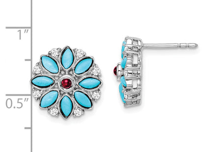 14k White Gold Earrings Style EM7423 - Classique Jewelry Inc.