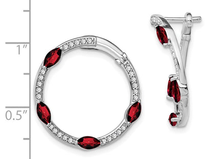 14k White Gold Earrings Style EM7456 - Classique Jewelry Inc.