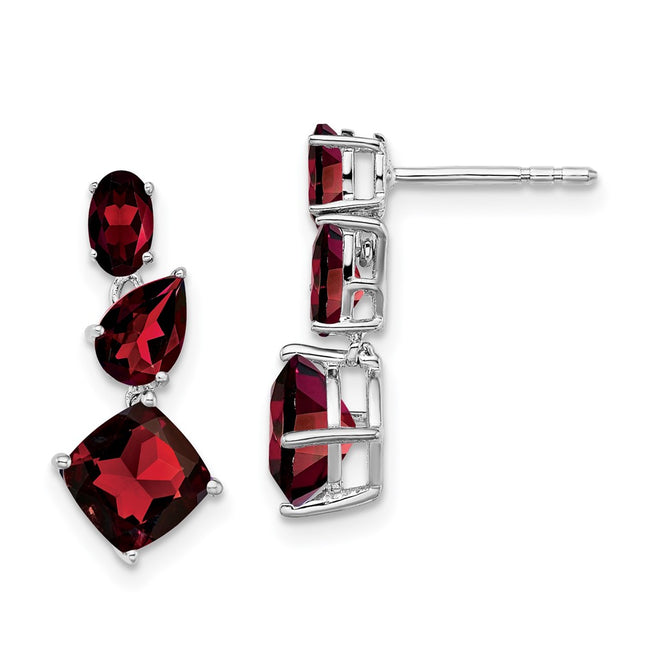 14k White Gold Earrings Style EM7457 - Classique Jewelry Inc.