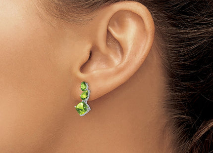 14k White Gold Earrings Style EM7457 - Classique Jewelry Inc.