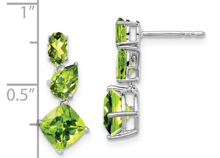 14k White Gold Earrings Style EM7457 - Classique Jewelry Inc.