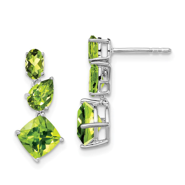 14k White Gold Earrings Style EM7457 - Classique Jewelry Inc.