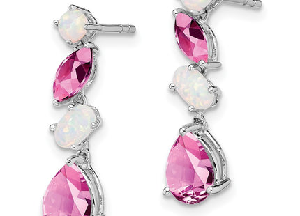 14k White Gold Earrings Style EM7458 - Classique Jewelry Inc.
