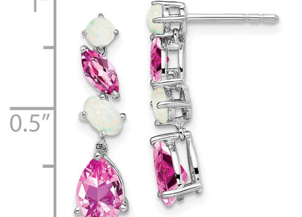 14k White Gold Earrings Style EM7458 - Classique Jewelry Inc.