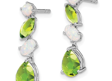 14k White Gold Earrings Style EM7458 - Classique Jewelry Inc.