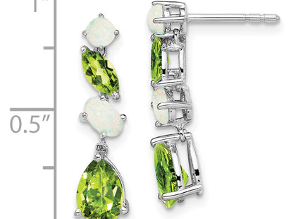 14k White Gold Earrings Style EM7458 - Classique Jewelry Inc.