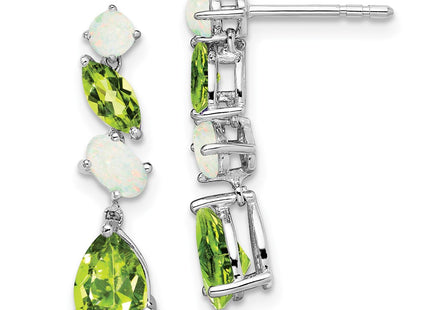 14k White Gold Earrings Style EM7458 - Classique Jewelry Inc.