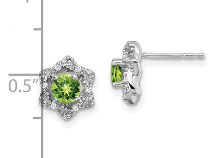 14k White Gold Earrings Style EM7459 - Classique Jewelry Inc.