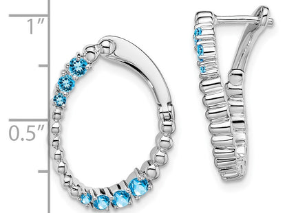14k White Gold Earrings Style EM7460 - Classique Jewelry Inc.