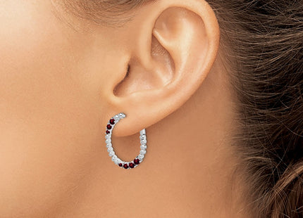 14k White Gold Earrings Style EM7460 - Classique Jewelry Inc.
