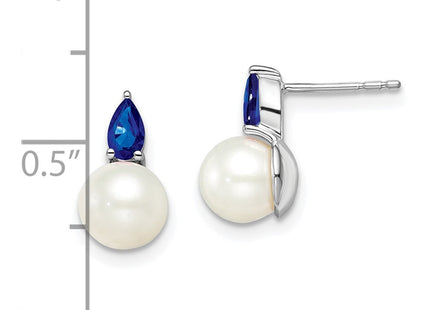 14k White Gold Earrings Style EM8094 - Classique Jewelry Inc.