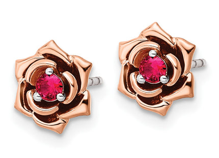 14k Two-tone Earrings Style EM8274 - Classique Jewelry Inc.