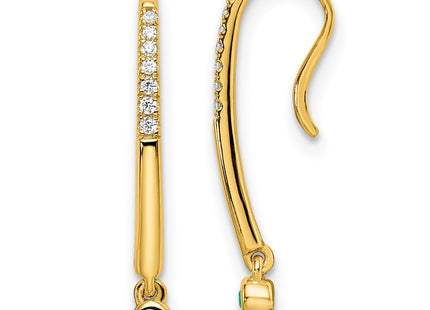 14k Yellow Gold Earrings Style EM8380 - Classique Jewelry Inc.
