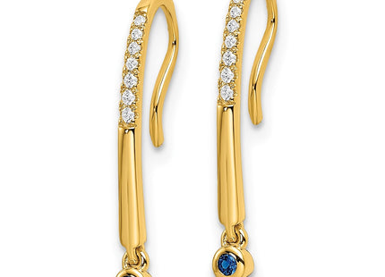14k Yellow Gold Earrings Style EM8380 - Classique Jewelry Inc.