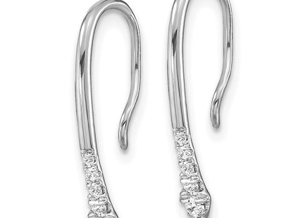 14k White Gold Earrings Style EM8382 - Classique Jewelry Inc.