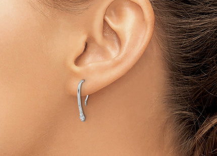 14k White Gold Earrings Style EM8382 - Classique Jewelry Inc.