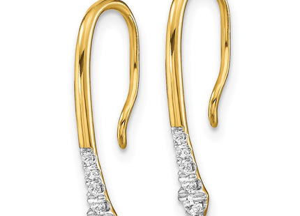 14k Yellow Gold Earrings Style EM8382 - Classique Jewelry Inc.
