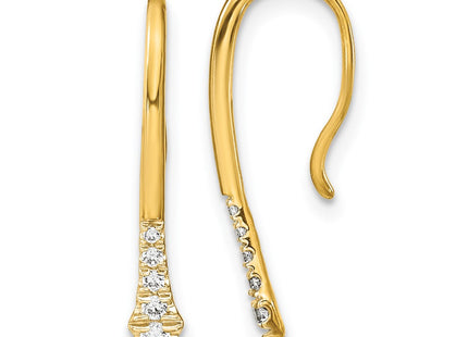 14k Yellow Gold Earrings Style EM8382 - Classique Jewelry Inc.