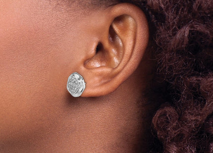 14k White Gold Earrings Style EM8462 - Classique Jewelry Inc.