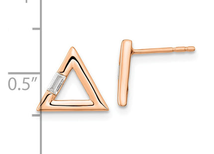 14k Rose Gold Earrings Style EM8471 - Classique Jewelry Inc.