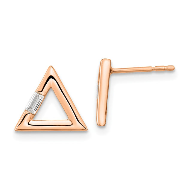 14k Rose Gold Earrings Style EM8471 - Classique Jewelry Inc.