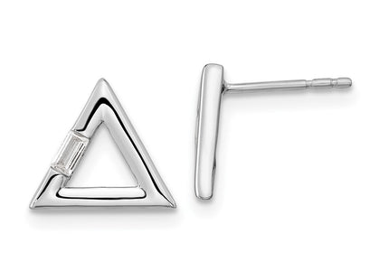 14k White Gold Earrings Style EM8471 - Classique Jewelry Inc.