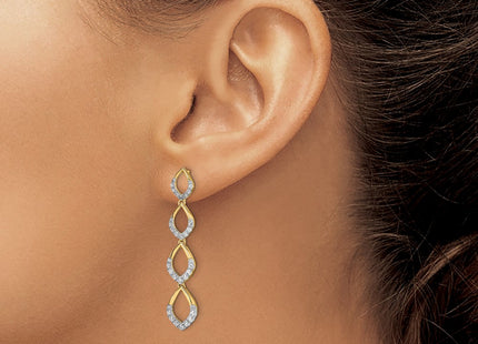 14k Yellow Gold Earrings Style EM8514 - Classique Jewelry Inc.