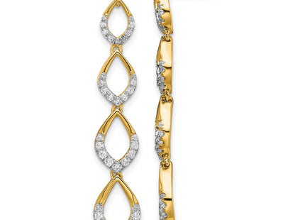 14k Yellow Gold Earrings Style EM8514 - Classique Jewelry Inc.