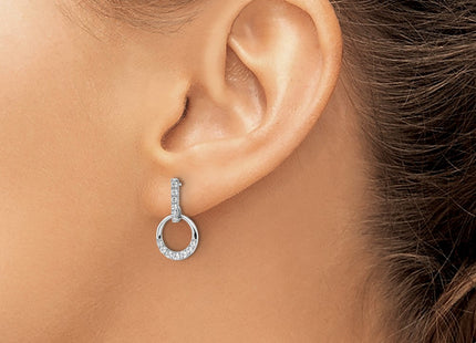 14k White Gold Earrings Style EM8556 - Classique Jewelry Inc.