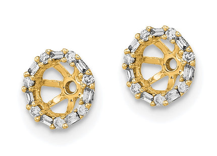 14k Yellow Gold Earrings Style EM8579 - Classique Jewelry Inc.
