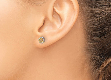 14k Yellow Gold Earrings Style EM8579 - Classique Jewelry Inc.