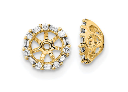 14k Yellow Gold Earrings Style EM8579 - Classique Jewelry Inc.