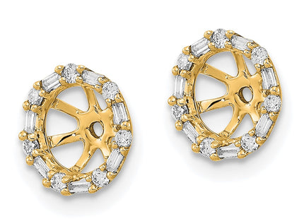14k Yellow Gold Earrings Style EM8579 - Classique Jewelry Inc.
