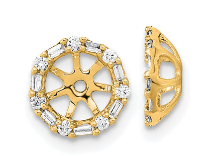 14k Yellow Gold Earrings Style EM8579 - Classique Jewelry Inc.