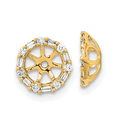 14K Diamond Earring Jackets