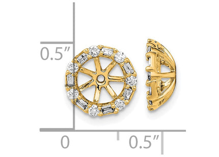 14k Yellow Gold Earrings Style EM8579 - Classique Jewelry Inc.
