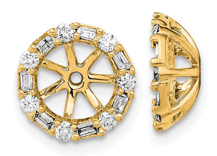 14k Yellow Gold Earrings Style EM8579 - Classique Jewelry Inc.