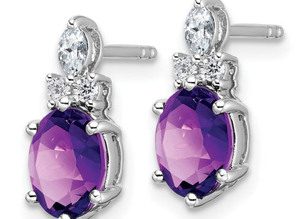 14k White Gold Earrings Style EM9791 - Classique Jewelry Inc.