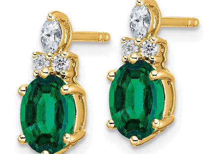 14k Yellow Gold Earrings Style EM9791 - Classique Jewelry Inc.