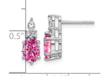 14k White Gold Jewelry Style EM9791 - Classique Jewelry Inc.