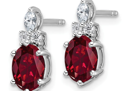 14k White Gold Earrings Style EM9791 - Classique Jewelry Inc.