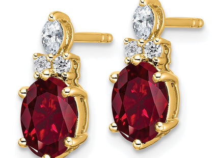 14k Yellow Gold Earrings Style EM9791 - Classique Jewelry Inc.