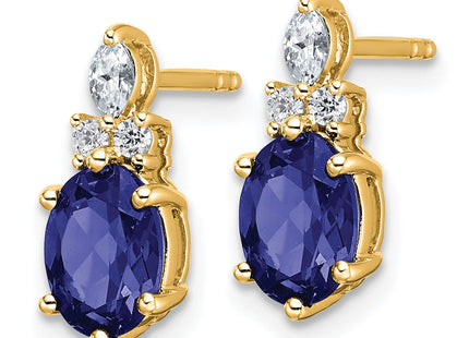 14k Yellow Gold Earrings Style EM9791 - Classique Jewelry Inc.