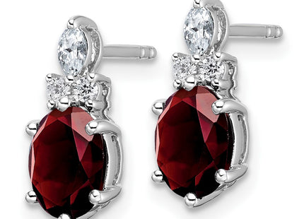 14k White Gold Earrings Style EM9791 - Classique Jewelry Inc.