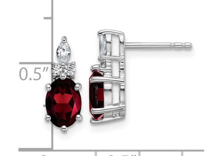 14k White Gold Earrings Style EM9791 - Classique Jewelry Inc.
