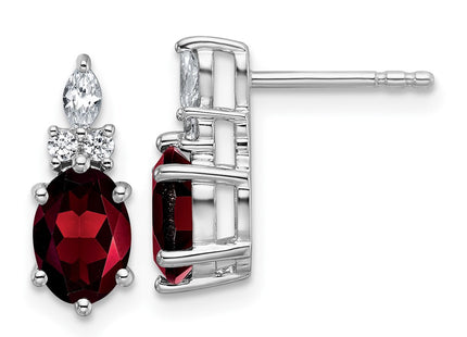 14k White Gold Earrings Style EM9791 - Classique Jewelry Inc.