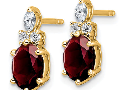 14k Yellow Gold Earrings Style EM9791 - Classique Jewelry Inc.